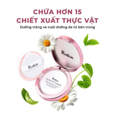 PHẤN NƯỚC RODIAN GLOW FIT CUSHION CHE PHỦ HOÀN HẢO, MỎNG NHẸ VÀ CHỐNG NẮNG SPF50+/PA++++