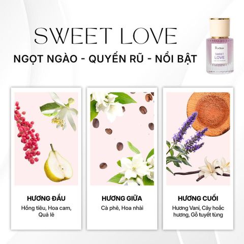[DEAL DỌN KHO - ĐÓN HƯƠNG MỚI] NƯỚC HOA NỮ RODIAN SWEET LOVE