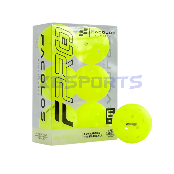 Bóng Pickleball thi đấu Facolos F-PRO PERFROMANCE PICKLEBALL GEN2(BOX 6 BALLS)