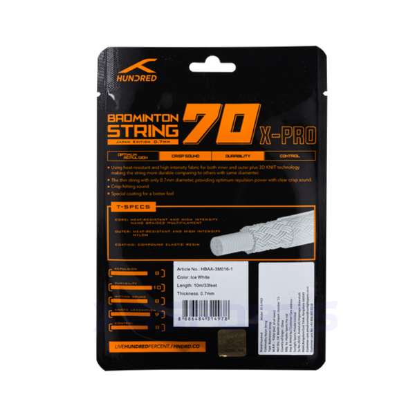 Cước căng vợt Hundred 70 X Pro Chính Hãng ( Tép )