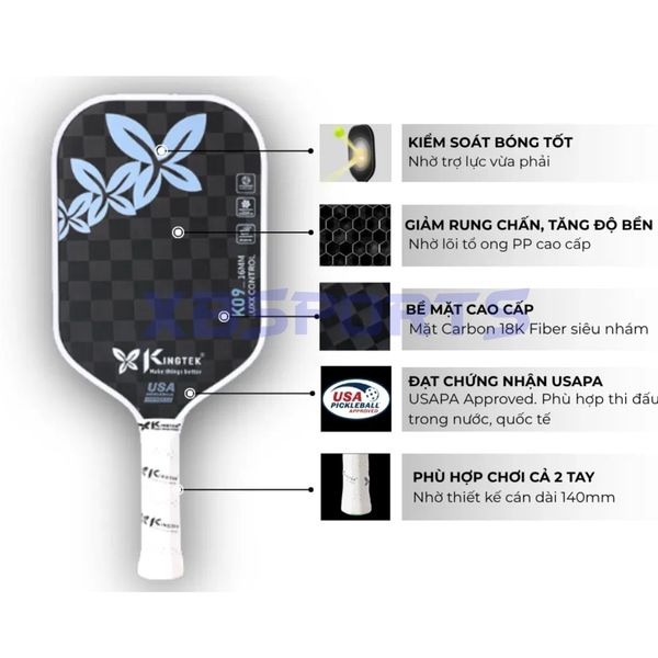 Vợt pickleball Kingtek K09