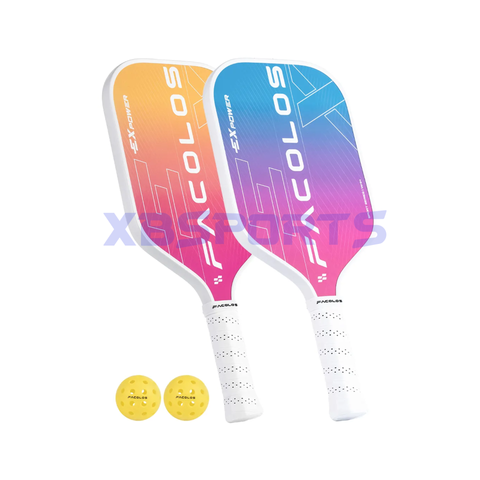 Vợt Pickleball Facolos Sport Series  (bộ 2 vợt) – ExPower White (14mm)