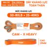 Dây kháng lực tập toàn thân Powerband chất liệu cao su 100% Yasu