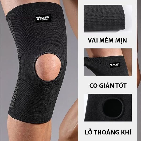 Băng gối bảo vệ có lò xo trợ lực kép Yasu 9704 (1 chiếc)