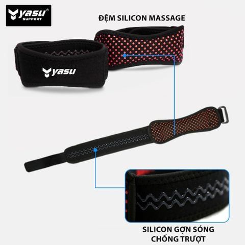 Đai bảo vệ khớp gối đơn có silicon chống trượt Yasu 7920 (1 chiếc)