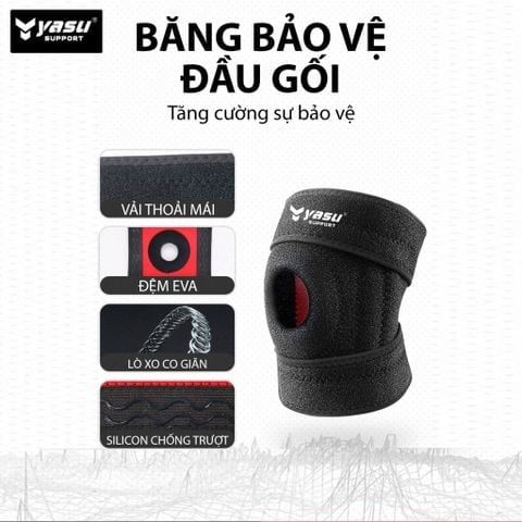 Bó gối dán có đệm 4 lò xo trợ lực Yasu 7912 (1 Chiếc)