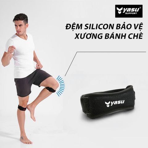 Đai bảo vệ khớp gối đơn có silicon chống trượt Yasu 7920 (1 chiếc)