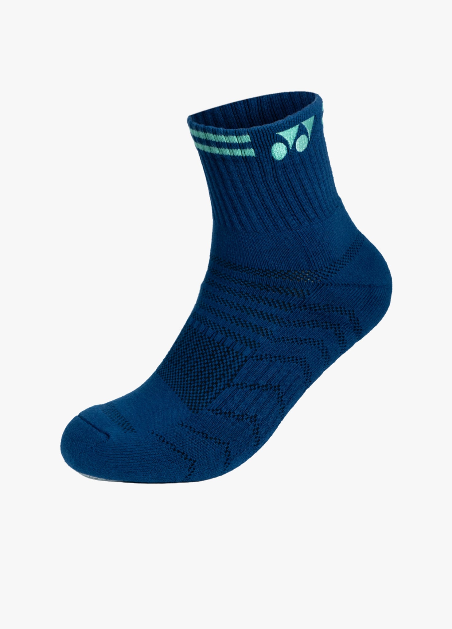 Vớ cầu lông Yonex SSR-1960-S màu xanh navy sọc cổ bạc hà