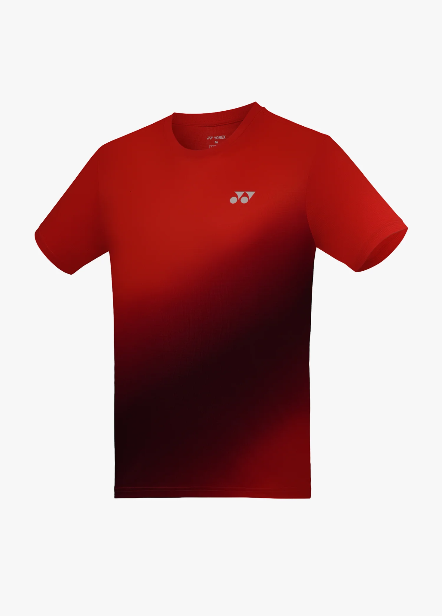 Áo cầu lông Yonex TRM3479 màu Red Dahlia, chuyển sắc từ đỏ tươi ở vai xuống đỏ sẫm gần đen ở gấu