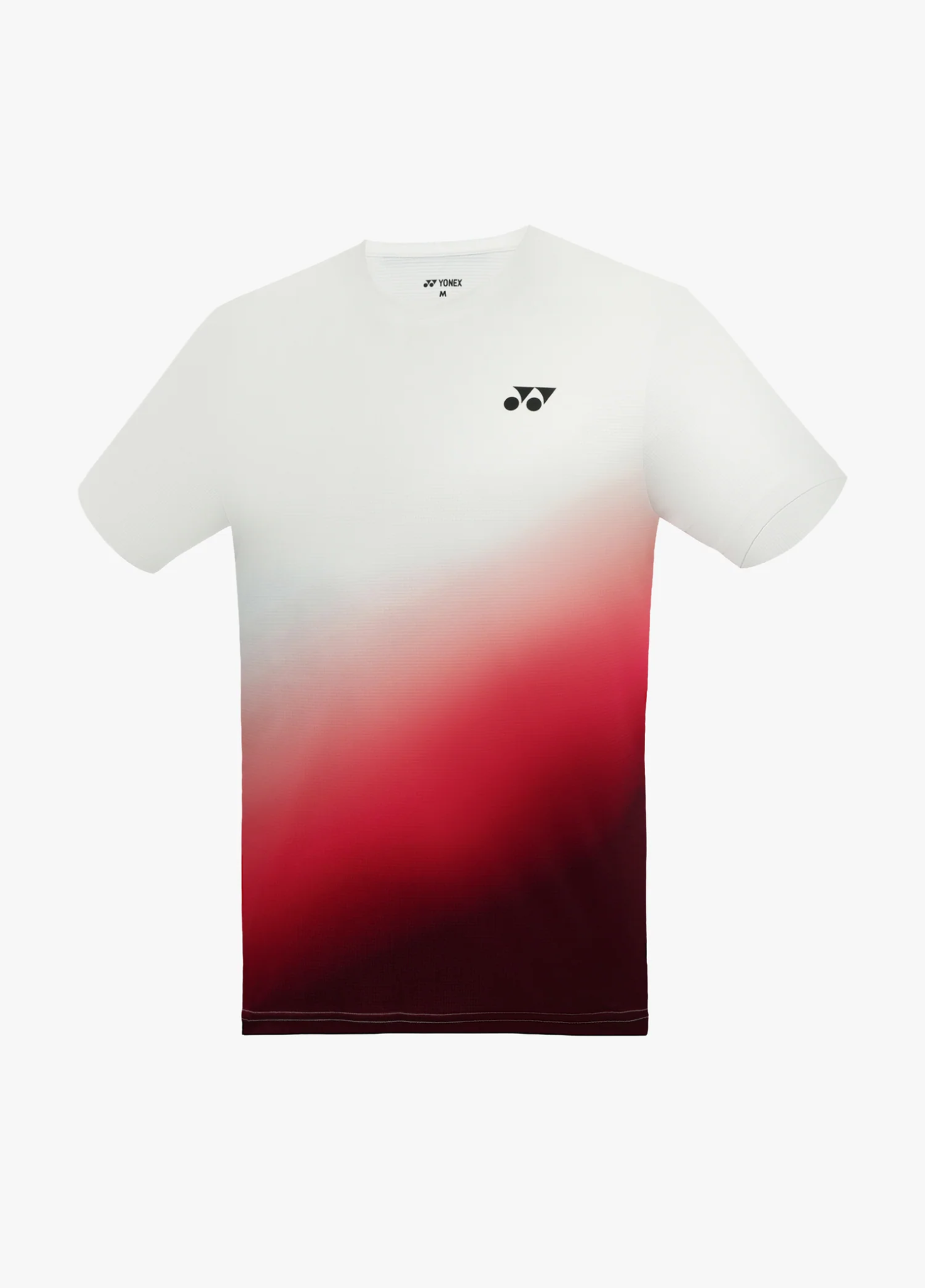 Áo cầu lông Yonex TRM3478 màu Red Dahlia, vai và ngực trắng loang dần xuống đỏ rồi đỏ sẫm ở gấu