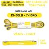 Dây kháng lực tập toàn thân Powerband chất liệu cao su 100% Yasu
