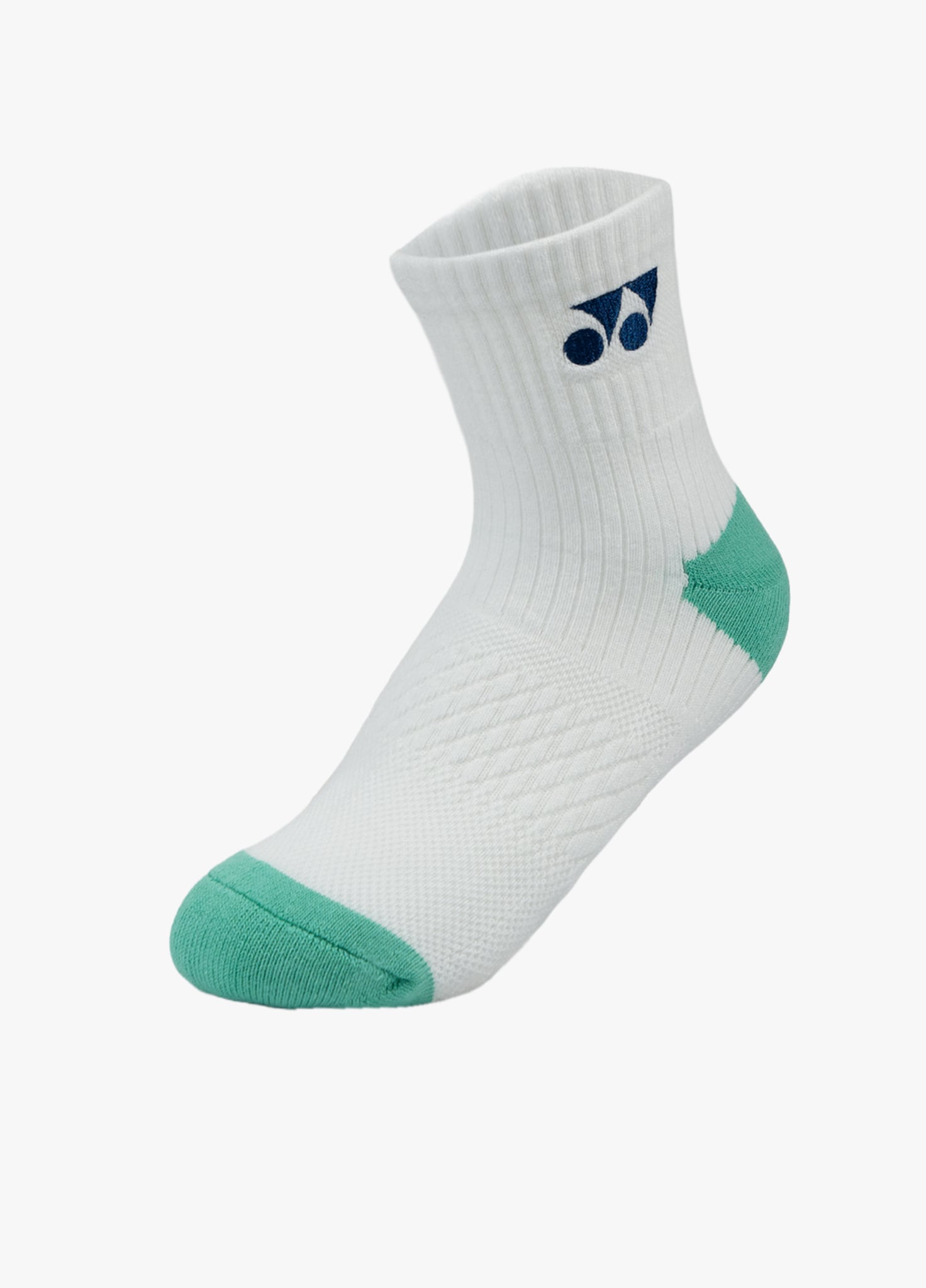 Vớ cầu lông Yonex SSR-2964-S màu trắng mũi gót xanh ngọc