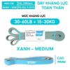 Dây kháng lực tập toàn thân Powerband chất liệu cao su 100% Yasu