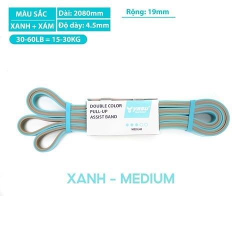 Dây kháng lực tập toàn thân Powerband chất liệu cao su 100% Yasu