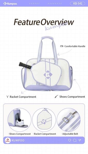 Túi Pickleball Kumpoo 541 Chính Hãng