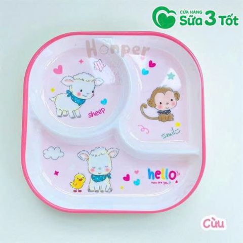 Khay Ăn Dặm 3 Ngăn Honper - HP2409 - Các Hình