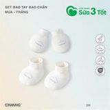 Set Bao Chân Bao Tay Mưa Trắng - Chaang
