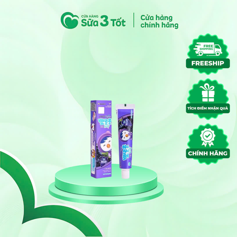 Kem Đánh Răng Pororo Trẻ Em Vị Nho - 50G