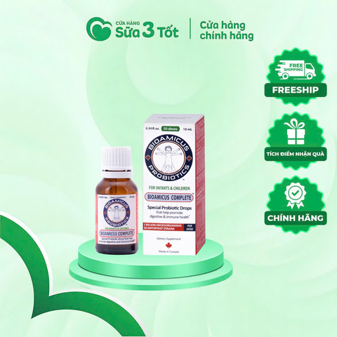 Bioamicus Men 10 Chủng Complete (Bảo quản lạnh 2-8 độ khi mở nắp)