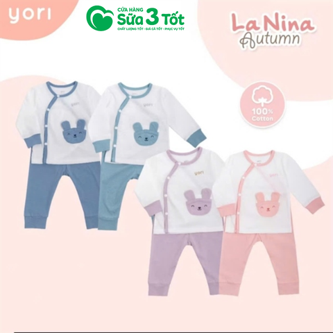 Bộ Sơ Sinh Cotton Cài Chéo Yori - QA54-050 - Các Màu