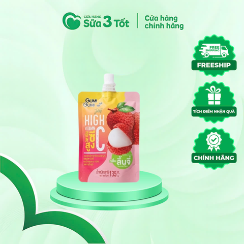 Nước Thạch Jelly GUMI GUMI Vitamin C Vị Vải - 135g