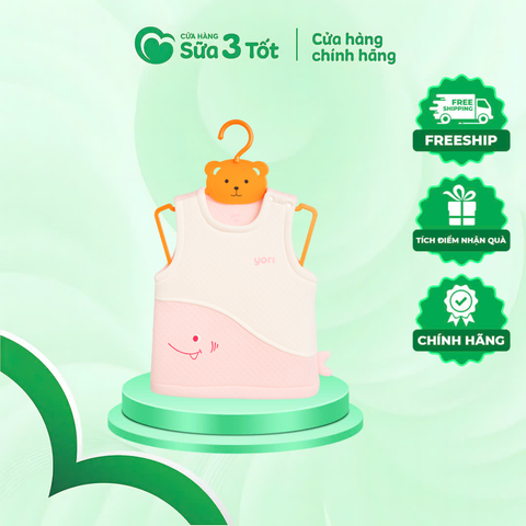 Áo Ghile Đuôi Cá Màu Hồng (9M-12M) - Yori