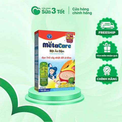 Bột Ăn Dặm Metacare Vị Yến Mạch Chuối - Hộp 200G