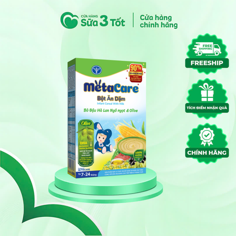 Bột Ăn Dặm Metacare Vị Bò Đậu Ngô Ngọt - Hộp 200G