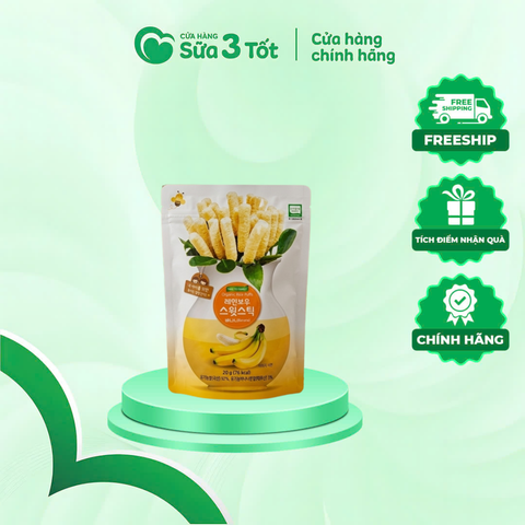 Bánh Gạo Que Hữu Cơ Baby Farm Vị Chuối Quà Tặng - TopMom - Gói 20g