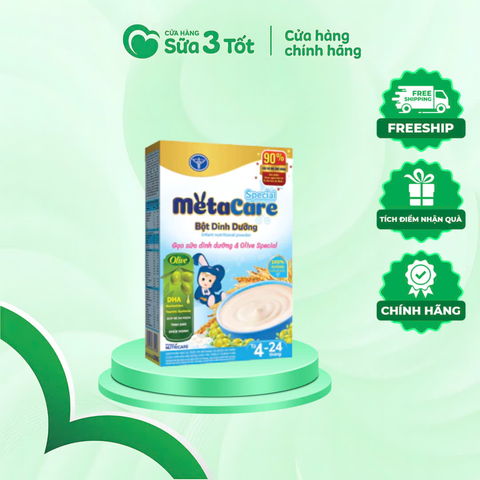 Bột Ăn Dặm Metacare Gạo Sữa DD Olive Special