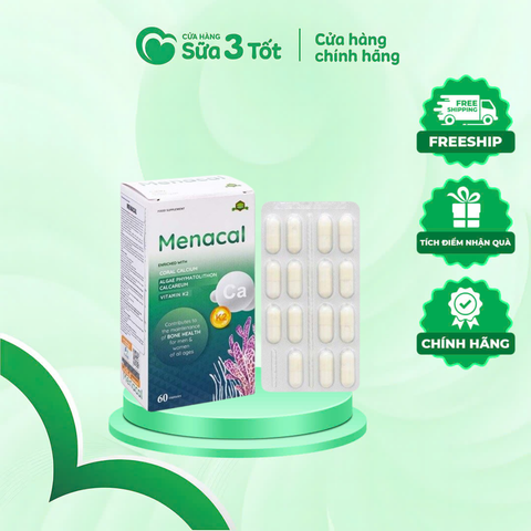 Canxi Hữu Cơ Menacal - Hộp 60v