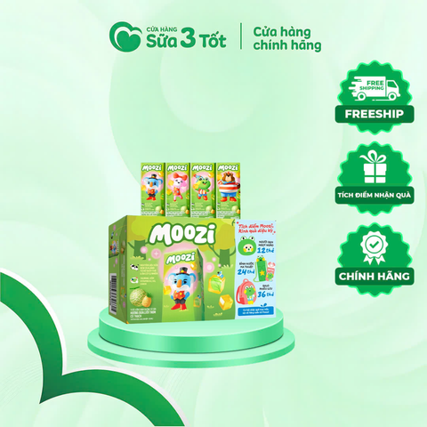 Sữa Trái Cây Moozi Hương Dưa Lưới - Thùng 48 Hộp 110ml
