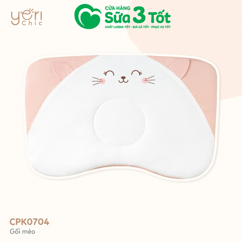 Gối Sơ Sinh Eco - Hình Mèo - Yori
