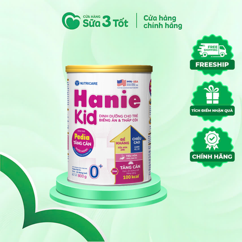 Sữa Bột Nutricare Hanie Kid 0+ ( 0 - 12 Tháng ) Lon 800g