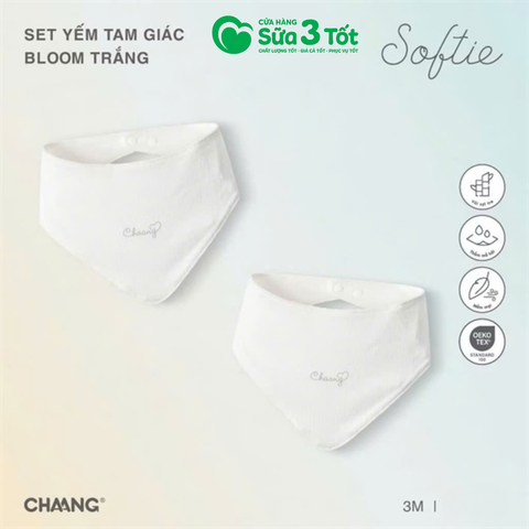 Set Yếm Tam Giác Bloom Trắng - Chaang
