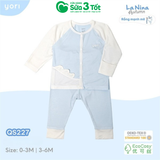 Bộ Sơ Sinh Dài Tay Cúc Thẳng Rồng Tinh Nghịch (3-6M) - Yori