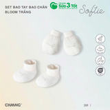 Set Bao Chân Bao Tay Bloom Trắng - Chaang