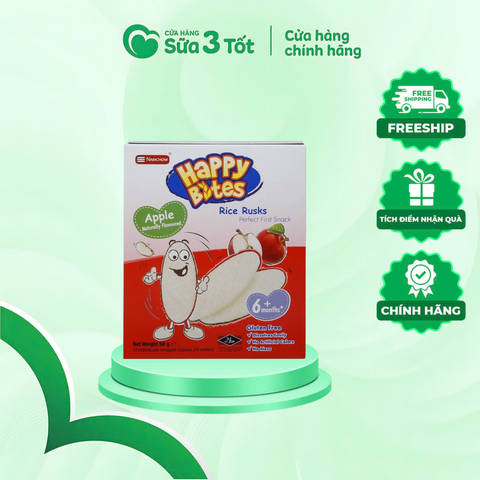 Bánh Ăn Dặm Vị Táo -Happy Bites 50g