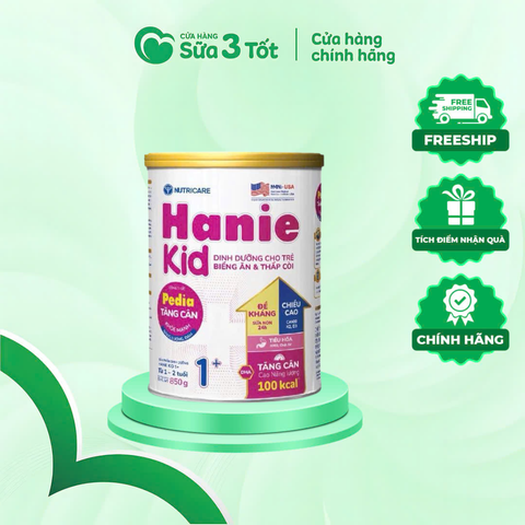 Sữa Bột Nutricare Hanie Kid 1+ ( 1-2 Tuổi ) Lon 800g