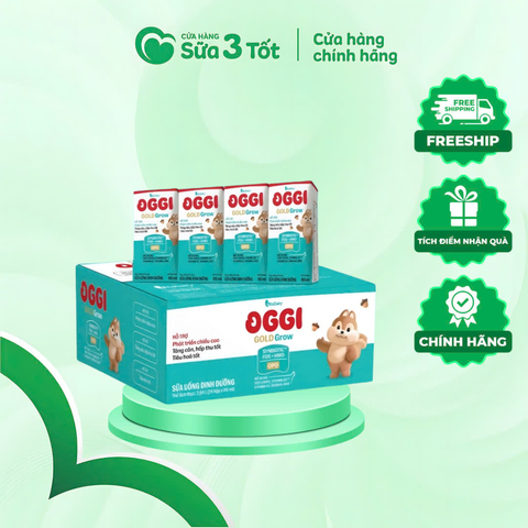SBPS Oggi Tăng Chiều Cao, Tiêu Hoá Tốt Gold Grow - Thùng 48 Hộp - 110ml