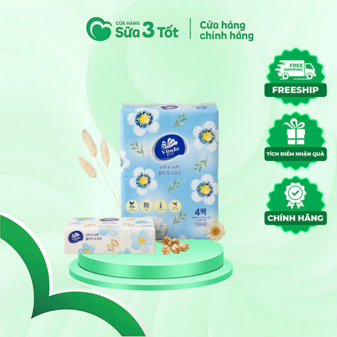 Khăn Giấy Rút Vinda Ultra Soft 150 tờ