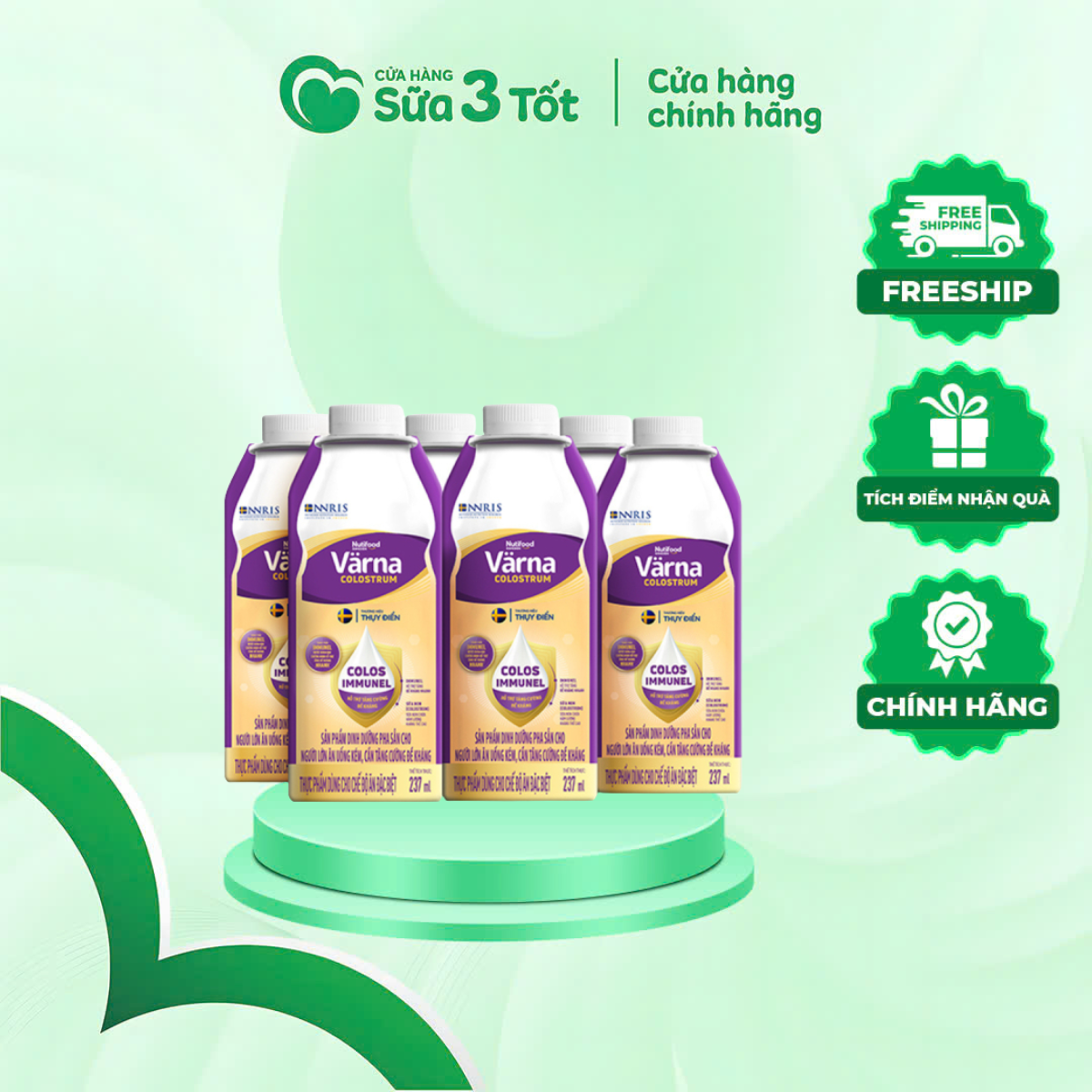 SBPS Varna Người Lớn - Kém Ăn, Tăng Đề Kháng - Hộp 237ml - Lốc 6 chai