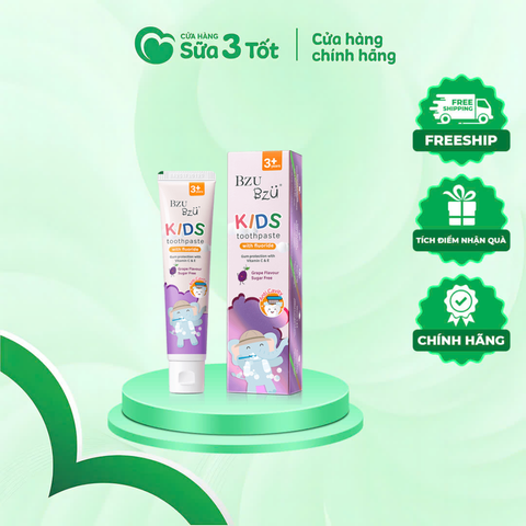 Kem Đánh Răng Bzu Bzu Hương Nho (3+)