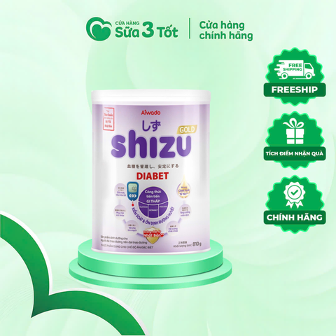 Sữa Bột Shizu Tiểu Đường Tiêu Chuẩn Nhật Bản - Lon 810g