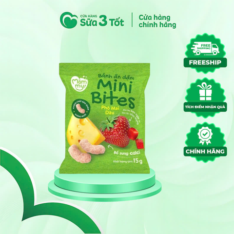 Bánh Mini Bites Mămmy Phô Mai Dâu