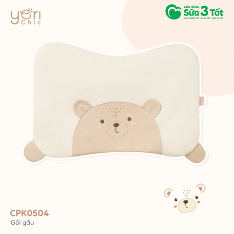 Gối Sơ Sinh Eco - Hình Gấu - Yori