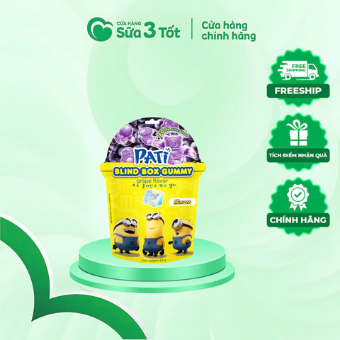 Kẹo Dẻo PATI Vị Nho - 63g