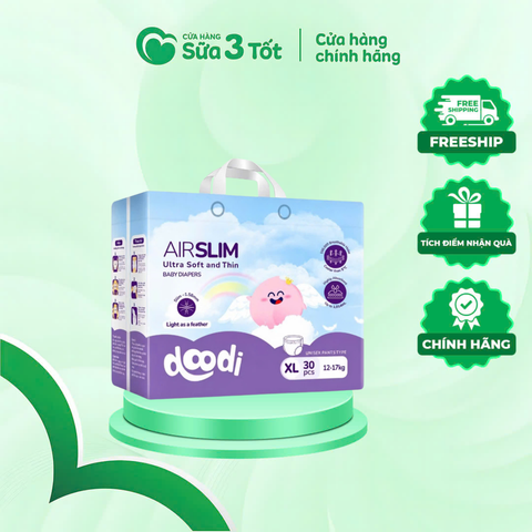 Bỉm Điều Hòa Doodi Airslim Cao Cấp Quần XL30 (12-17kg)