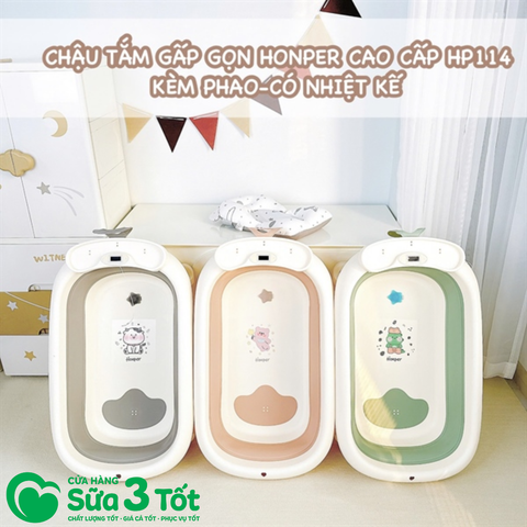 Chậu Tắm Gấp Gọn Cao Cấp Honper - HP114 - Các Màu