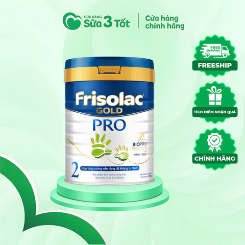 Sữa Bột Frisolac Gold Pro Số 2 (6-12 tháng) - 800G